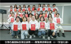 引领右脑第111期幼儿部讲师毕业合影